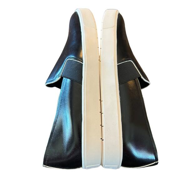 Vince Blair II Black Leather Slip On Sneakers Minimalist NEW EU 40.5 /US 10.5 - Picture 9 of 11